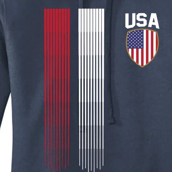 National America Flag USA American Football Fan Soccer Team Women's Pullover Hoodie