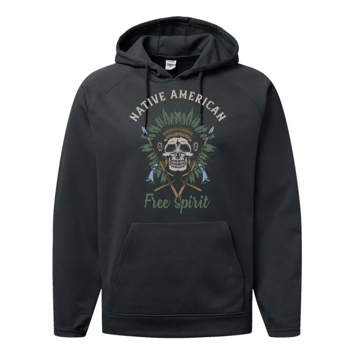 Native American Free Spirit Performance Fleece Hoodie