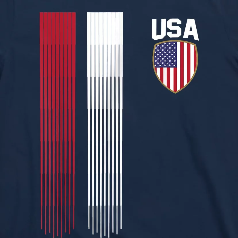 National America Flag USA American Football Fan Soccer Team T-Shirt