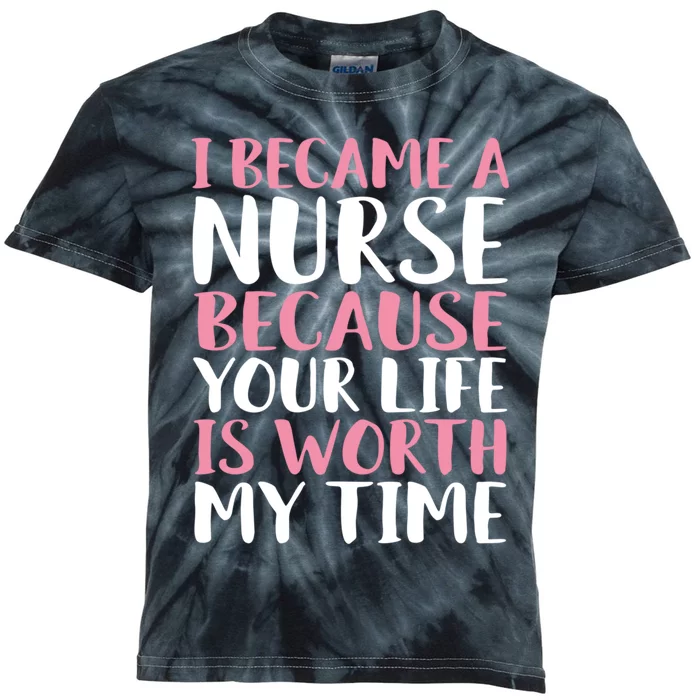 Nurse Accessories For Work Gift Kids Tie-Dye T-Shirt