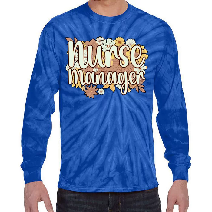 Nurse Ager Flowers Nursing Ager Gift Tie-Dye Long Sleeve Shirt