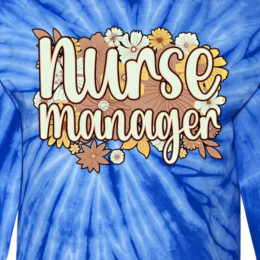 Nurse Ager Flowers Nursing Ager Gift Tie-Dye Long Sleeve Shirt