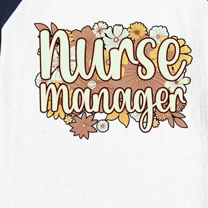 Nurse Ager Flowers Nursing Ager Gift Baseball Sleeve Shirt