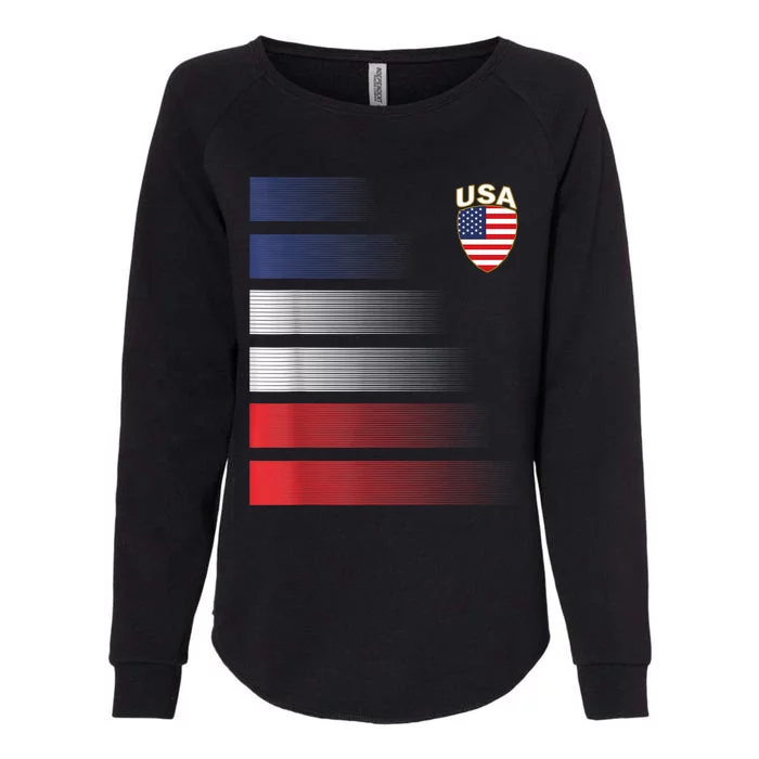 National America Flag American Soccer USA Jersey Fan Team Womens California Wash Sweatshirt