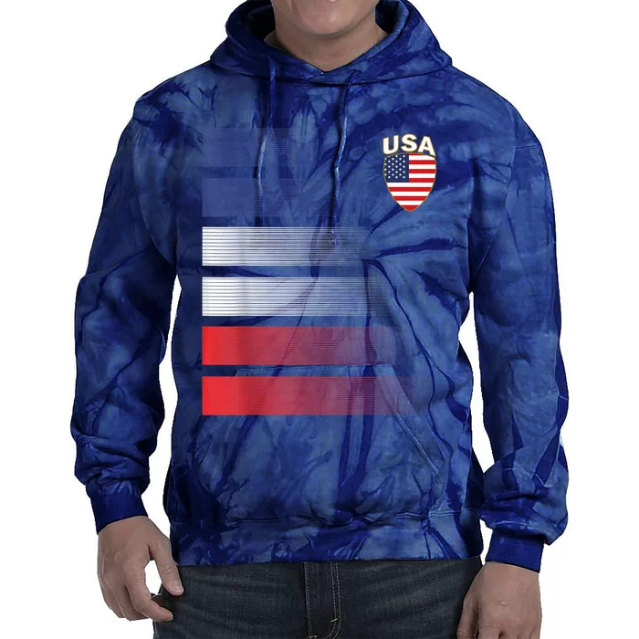 National America Flag American Soccer USA Jersey Fan Team Tie Dye Hoodie