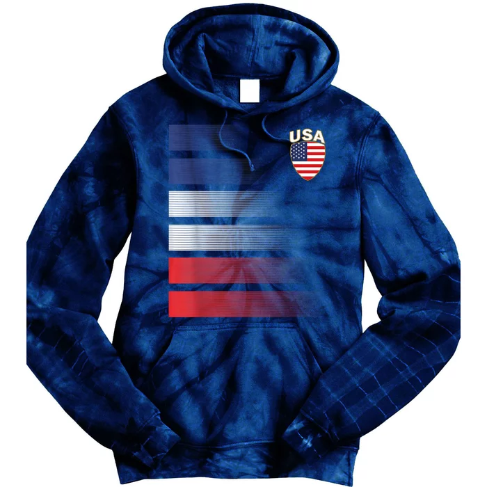 National America Flag American Soccer USA Jersey Fan Team Tie Dye Hoodie