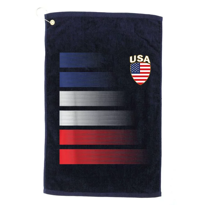 National America Flag American Soccer USA Jersey Fan Team Platinum Collection Golf Towel