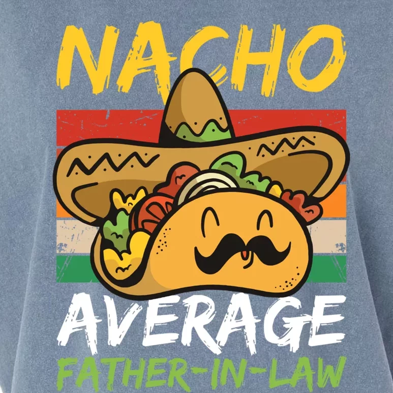 Nacho Average Father In Law For Father's Day Funny Gift Garment-Dyed Women's Muscle Tee