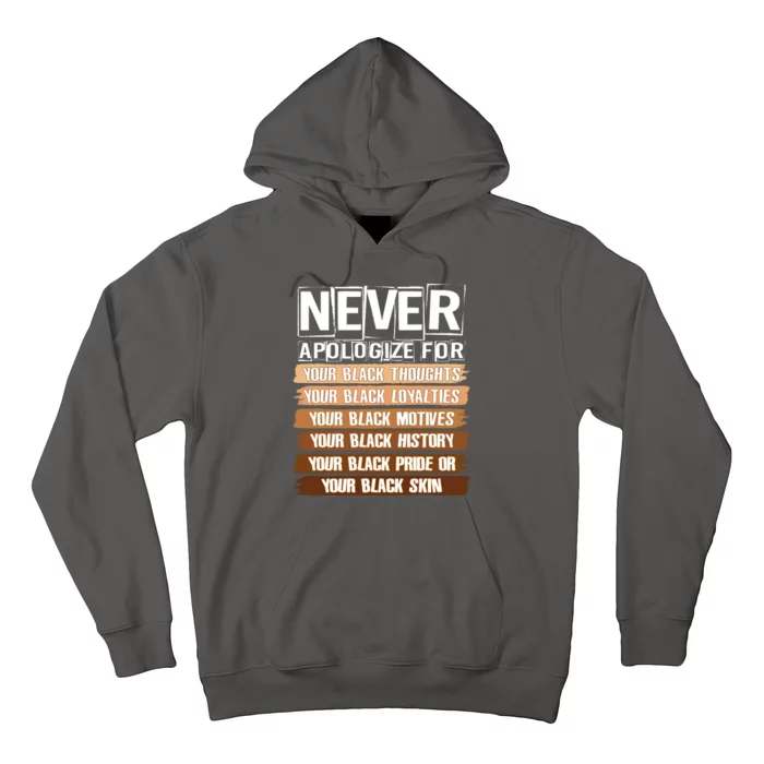 Never Apologize For Your Black History Hoodie