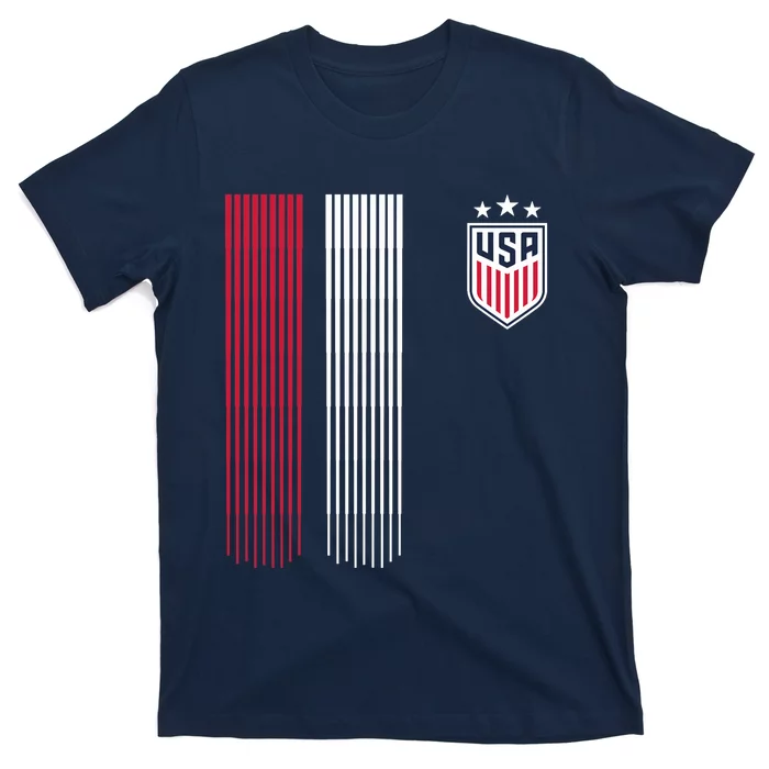 National America Flag USA American Football Fan Soccer Team T-Shirt