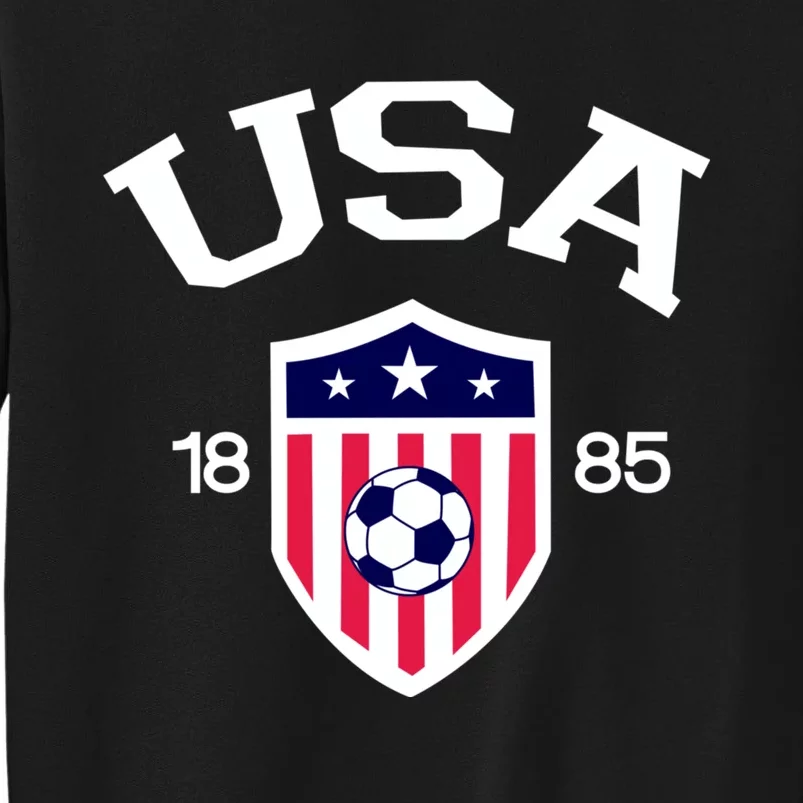 National America Flag American Soccer USA Jersey Fan Team Tall Sweatshirt