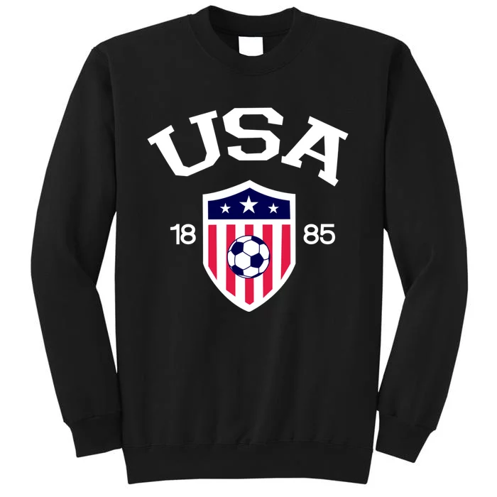 National America Flag American Soccer USA Jersey Fan Team Tall Sweatshirt