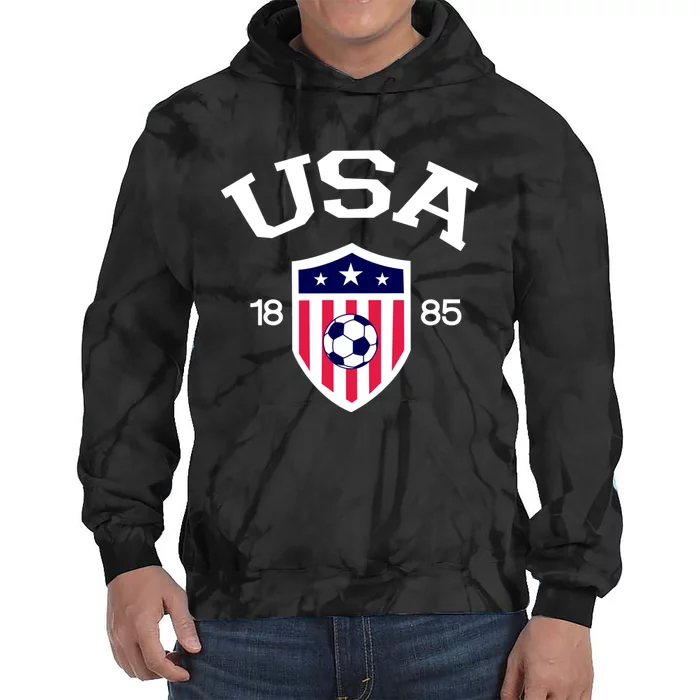 National America Flag American Soccer USA Jersey Fan Team Tie Dye Hoodie