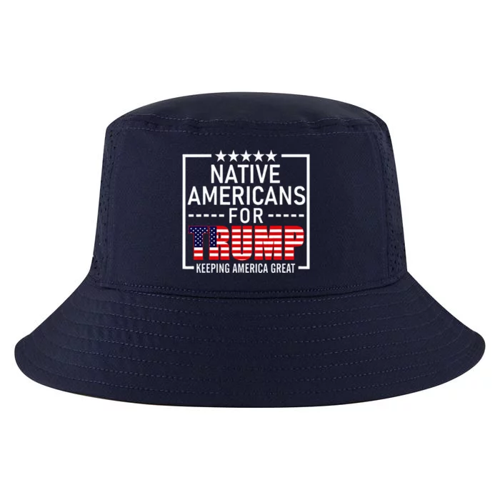 Native Americans For Trump Conservative Cool Comfort Performance Bucket Hat