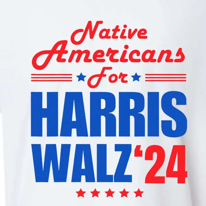 Native Americans For Harris Walz Kamala For President Sueded Cloud Jersey T-Shirt