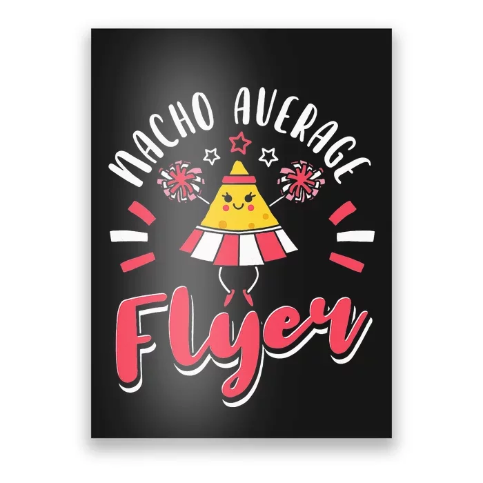 Nacho Average Flyer Cheerleading Cheerleader Cinco De Mayo Poster