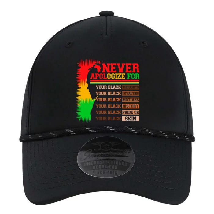 Never Apologize For Your Blackness Juneteenth Black History Funny Gift Performance The Dyno Cap