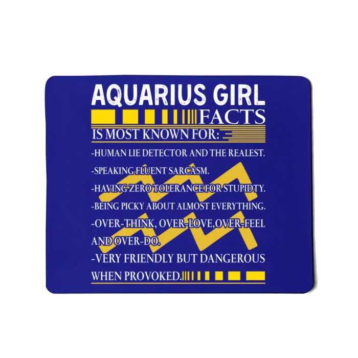 Nn Aquarius Facts Birthday February January Gift Mousepad