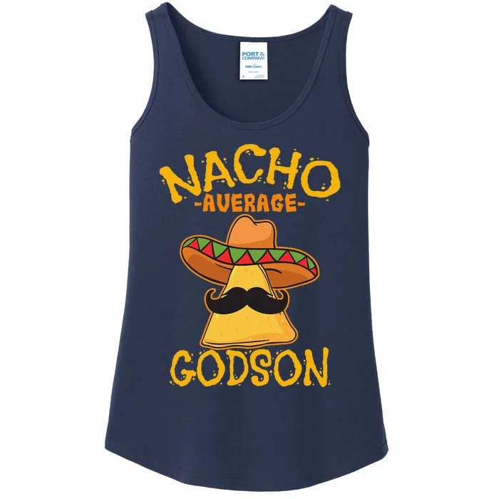 Nacho Average Godson Male Godchild Cinco De Mayo Party Ladies Essential Tank