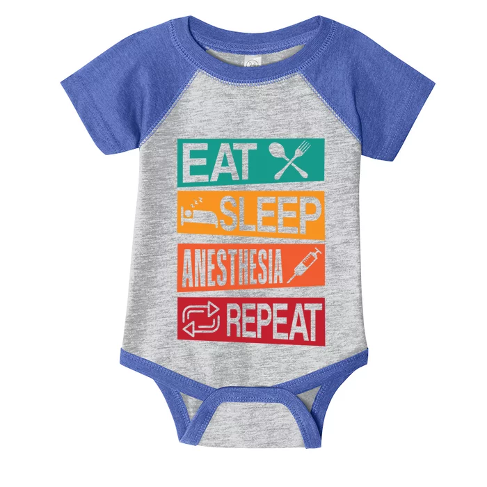 Nurse Anesthetisfunny Gift Eat Sleep Anesthesia Nurse Crna Gift Infant Baby Jersey Bodysuit