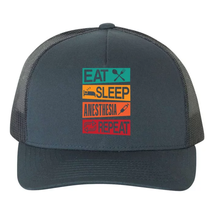 Nurse Anesthetisfunny Gift Eat Sleep Anesthesia Nurse Crna Gift Yupoong Adult 5-Panel Trucker Hat