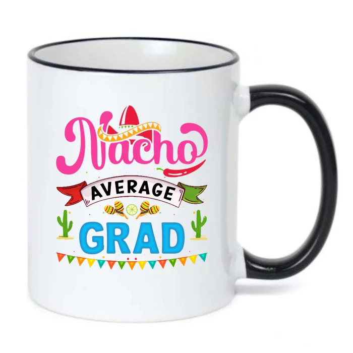 Nacho Average Grad Cinco De Mayo Black Color Changing Mug