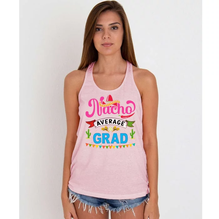 Nacho Average Grad Cinco De Mayo Women's Knotted Racerback Tank