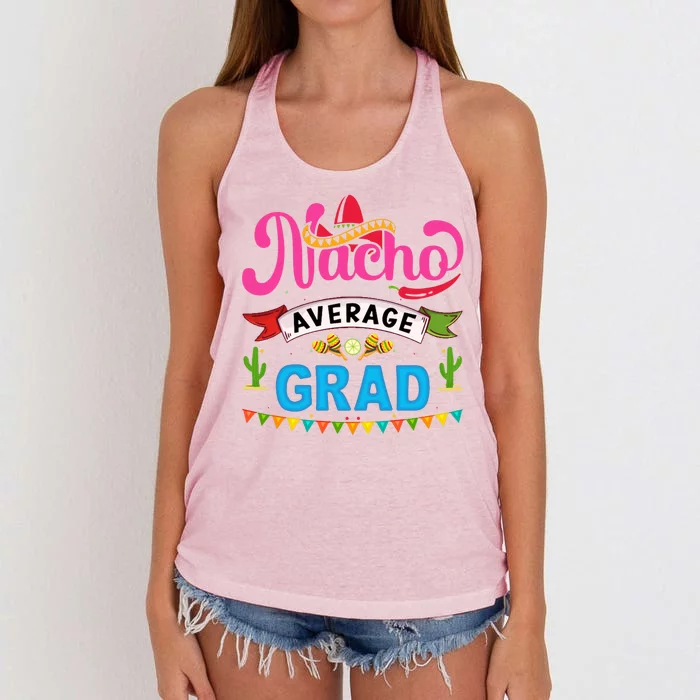 Nacho Average Grad Cinco De Mayo Women's Knotted Racerback Tank