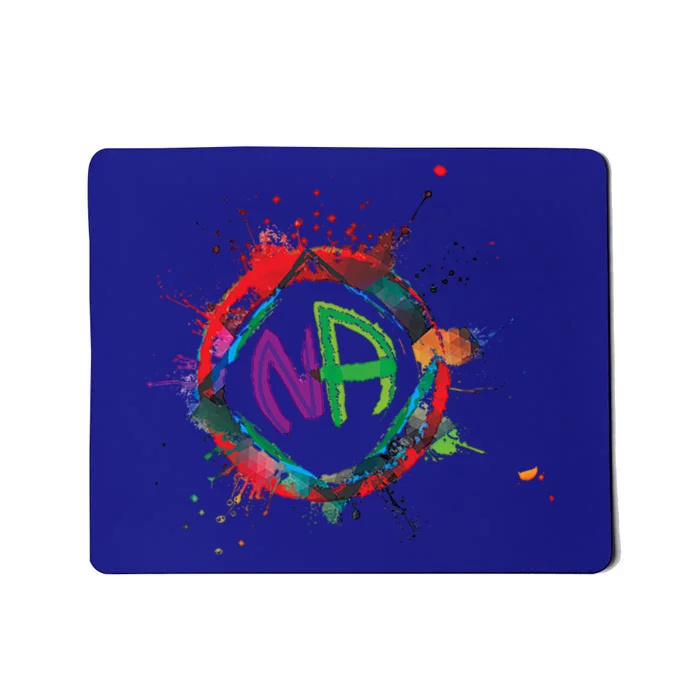 Narcotics Anonymous Gift Sobriety Funny Gift Logo Aa Na Cool Gift Mousepad