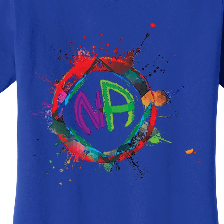 Narcotics Anonymous Gift Sobriety Funny Gift Logo Aa Na Cool Gift Women's T-Shirt