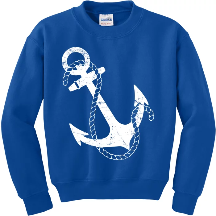 Nautical Anchor Gift Kids Sweatshirt