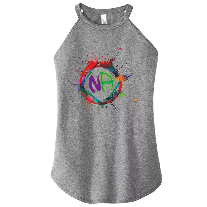 Narcotics Anonymous Gift Sobriety Funny Gift Logo Aa Na Cool Gift Women’s Perfect Tri Rocker Tank