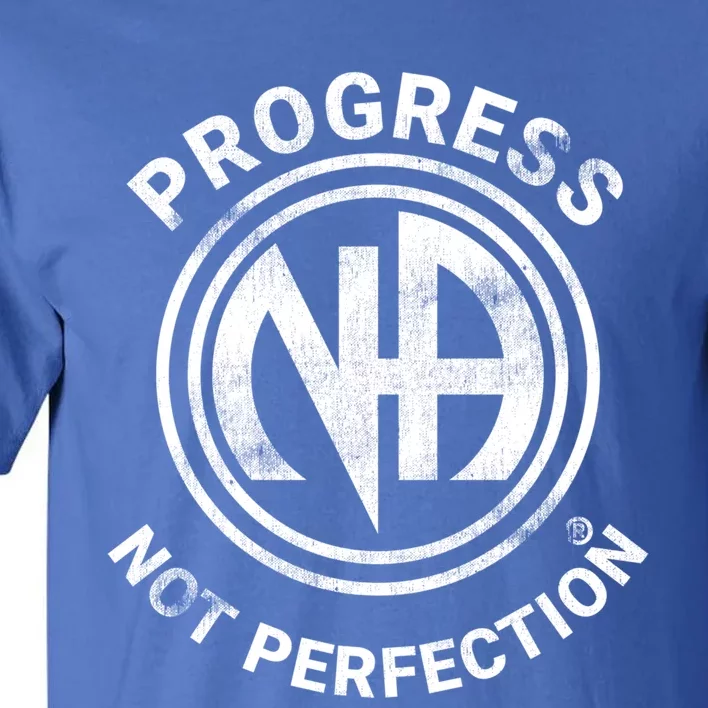 Narcotics Anonymous Gift Progress Not Perfection Aa Na Gift Tall T-Shirt