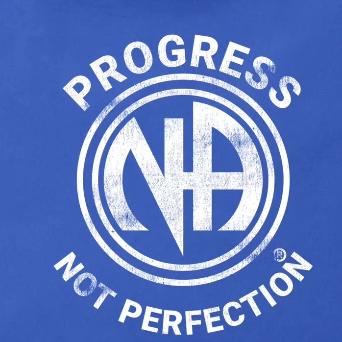 Narcotics Anonymous Gift Progress Not Perfection Aa Na Gift Zip Tote Bag