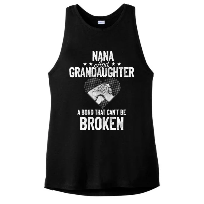 Nana And Granddaughter A Bond That Can't Be Broken Gift Ladies Tri-Blend Wicking Tank