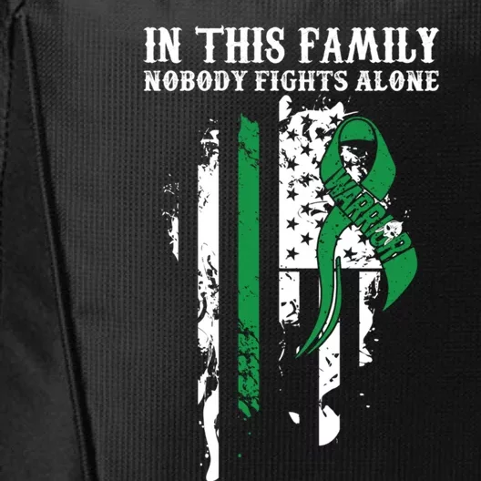 Nobody Alonefunny Gift Traumatic Brain Injury Awareness Ribbon Gift City Backpack