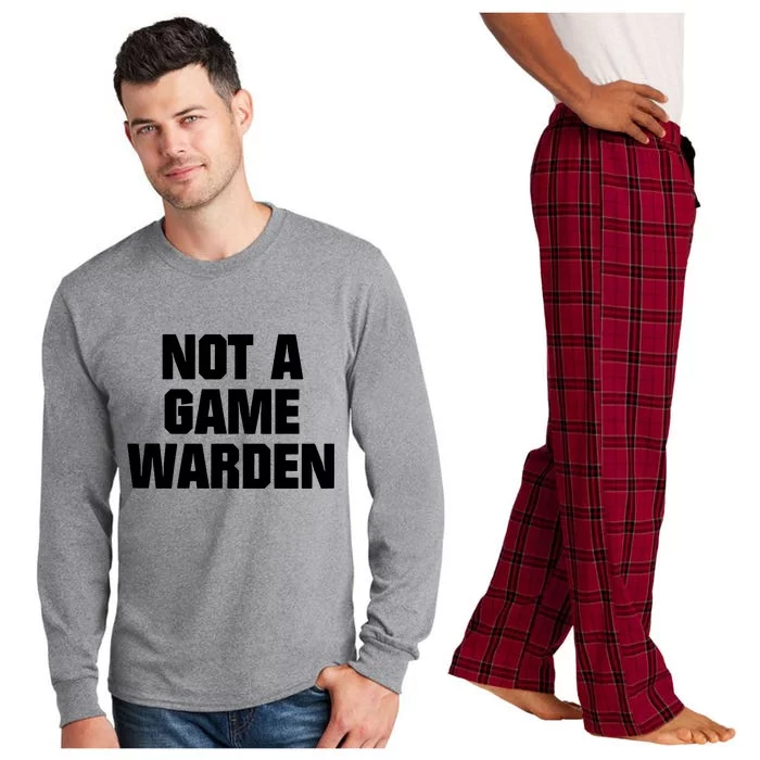 Not A Game Warden Long Sleeve Pajama Set