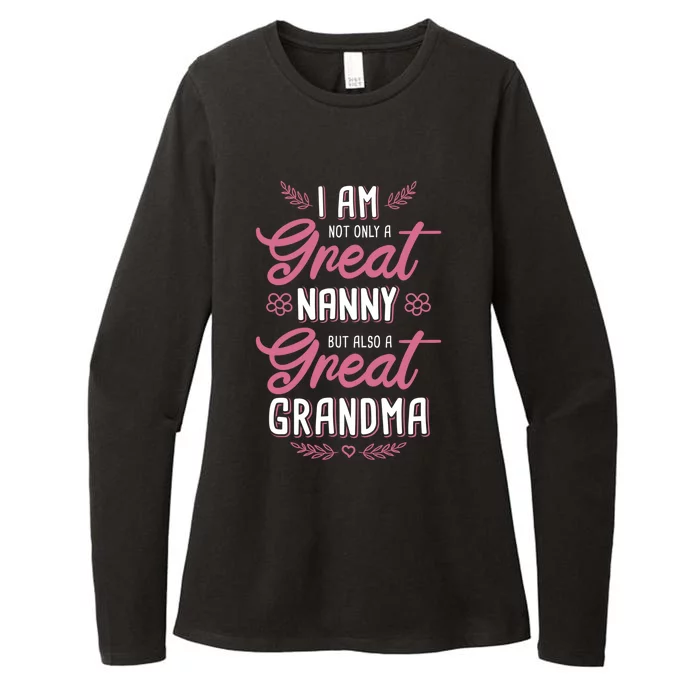 Nanny Aupair Grandma Sitter Gift Womens CVC Long Sleeve Shirt