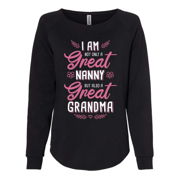 Nanny Aupair Grandma Sitter Gift Womens California Wash Sweatshirt