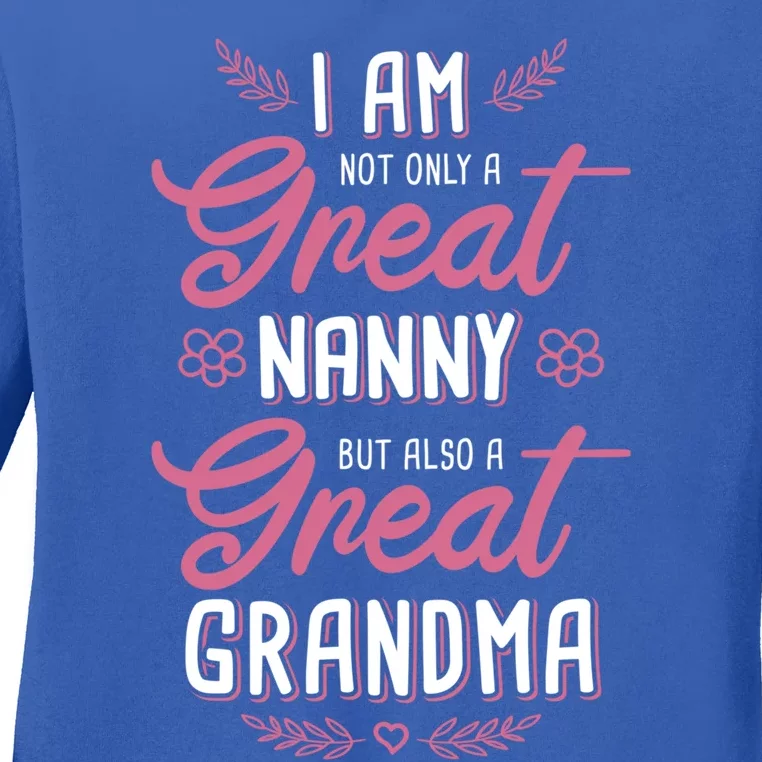 Nanny Aupair Grandma Sitter Gift Ladies Long Sleeve Shirt