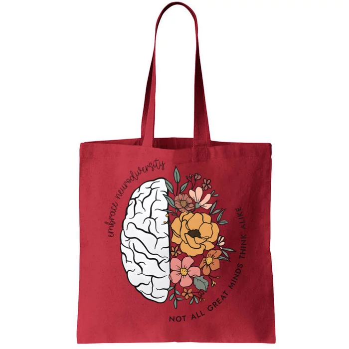 Not All Great Minds Think Alike Tumbler Autism Awareness Tote Bag