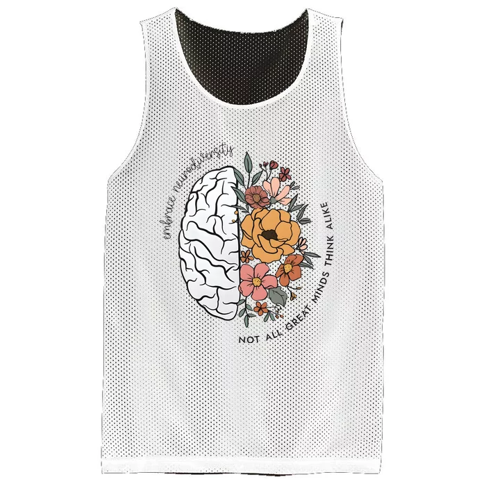 Not All Great Minds Think Alike Tumbler Autism Awareness Mesh Reversible Basketball Jersey Tank