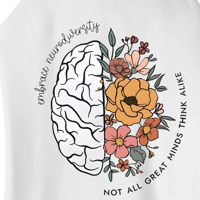 Not All Great Minds Think Alike Tumbler Autism Awareness Women’s Perfect Tri Rocker Tank