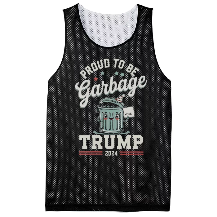 Not A Garbage Proud To Be Garbage Vote Trump Supporters Mesh Reversible Basketball Jersey Tank