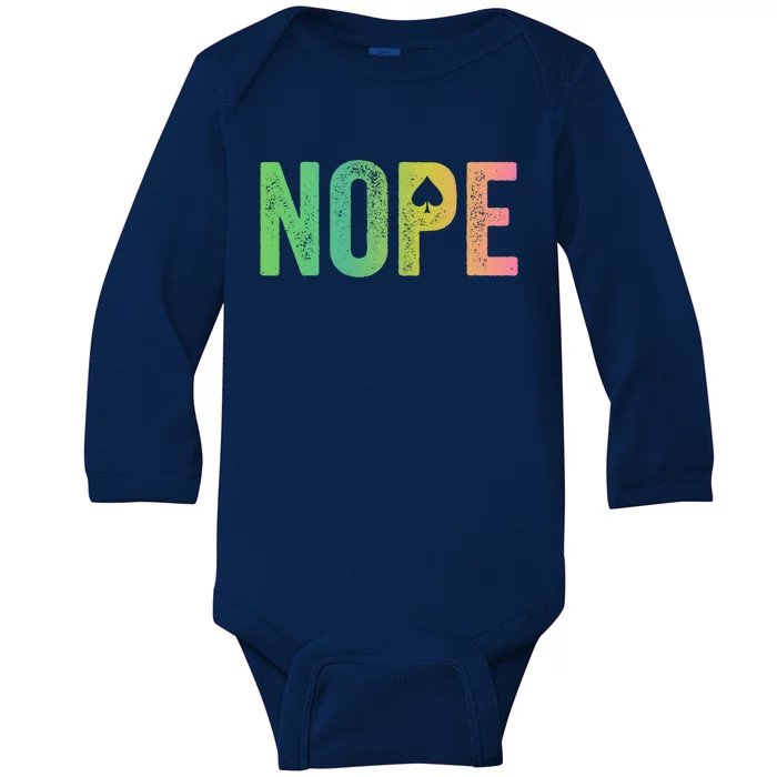 Nope Asexual Gift Baby Long Sleeve Bodysuit