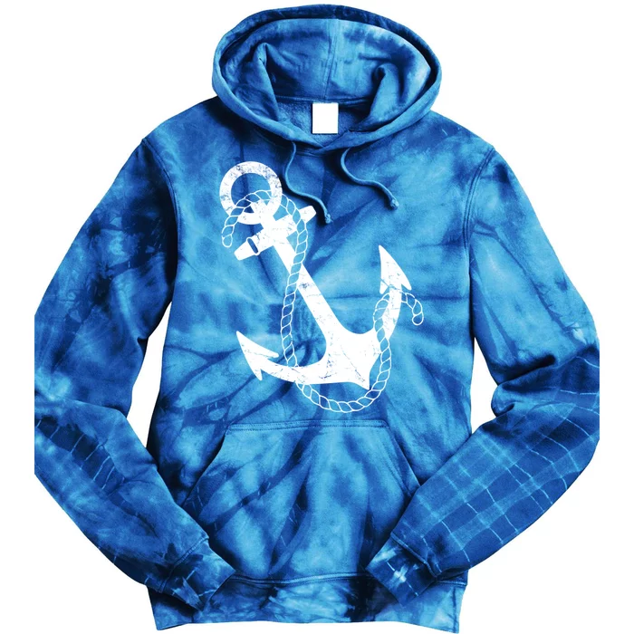 Nautical Anchor Gift Tie Dye Hoodie