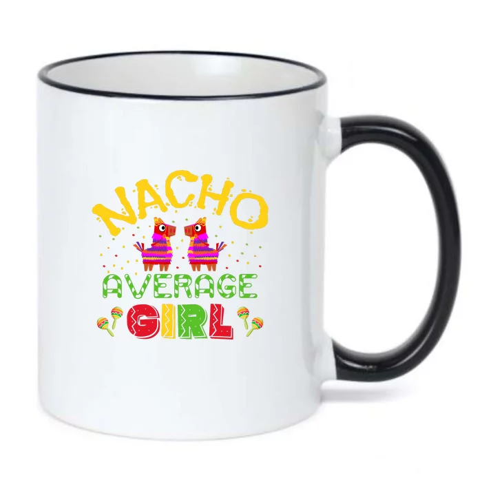 Nacho Average Girl Cinco De Mayo Women Gift Black Color Changing Mug