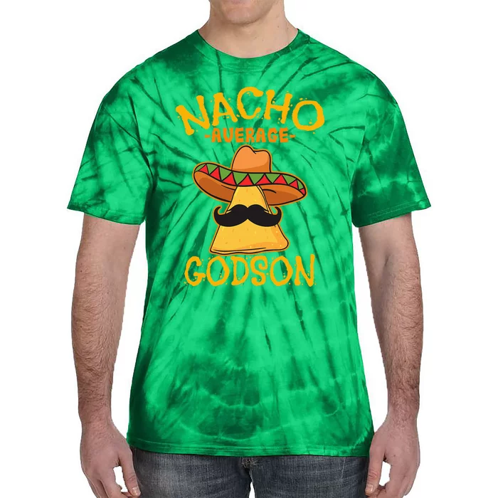 Nacho Average Godson Male Godchild Cinco de Mayo Party Tie-Dye T-Shirt