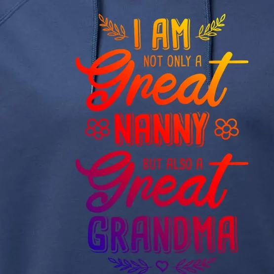 Nanny Aupair Grandma Sitter Cute Gift Performance Fleece Hoodie