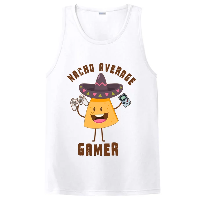 NACHO AVERAGE GAMER FUNNY GAMING MEME Performance Tank